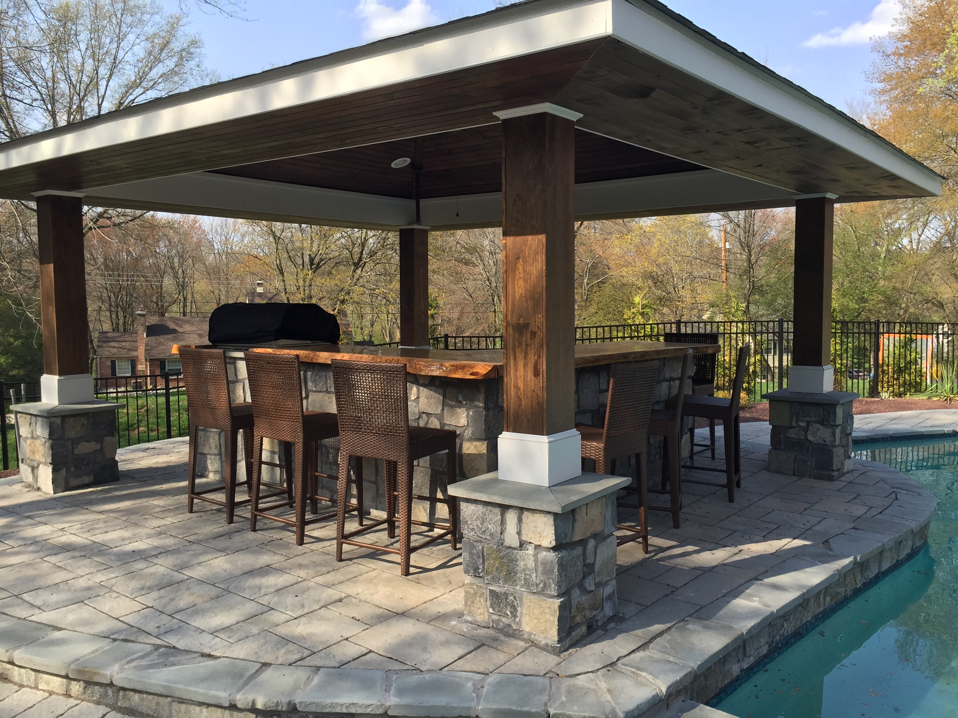 Outdoor Kitchen by the Pool