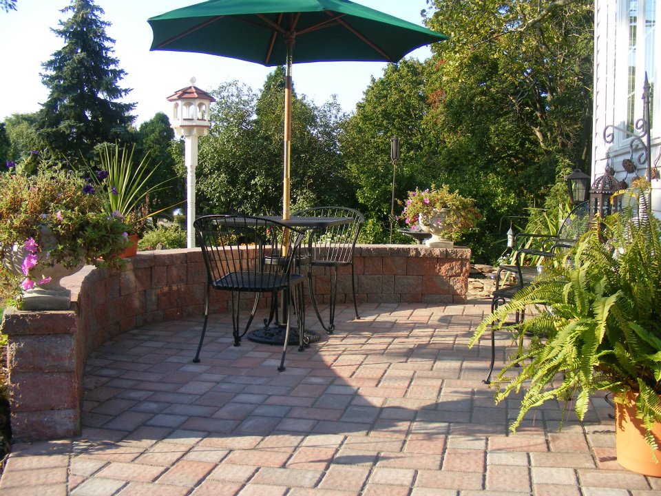 Hardscaped Patio and Wall