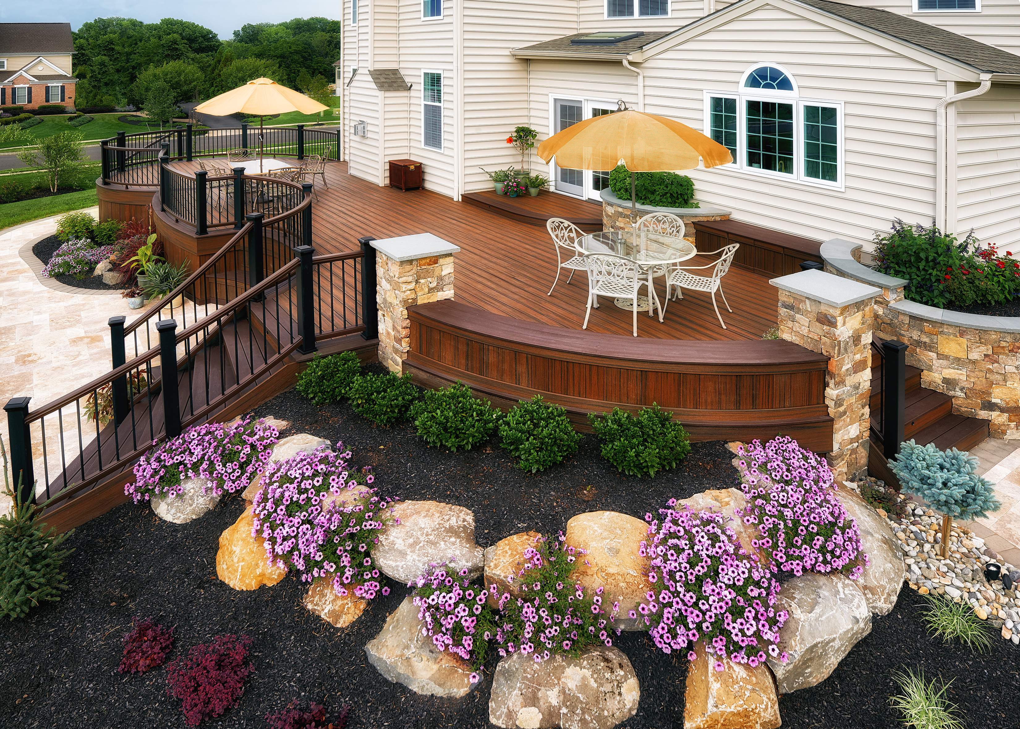 Trex Deck with Patio