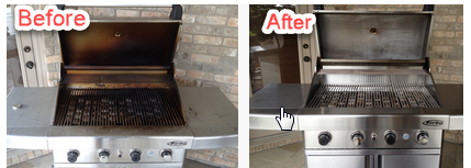 Deep Cleaned Barbecue Grill
