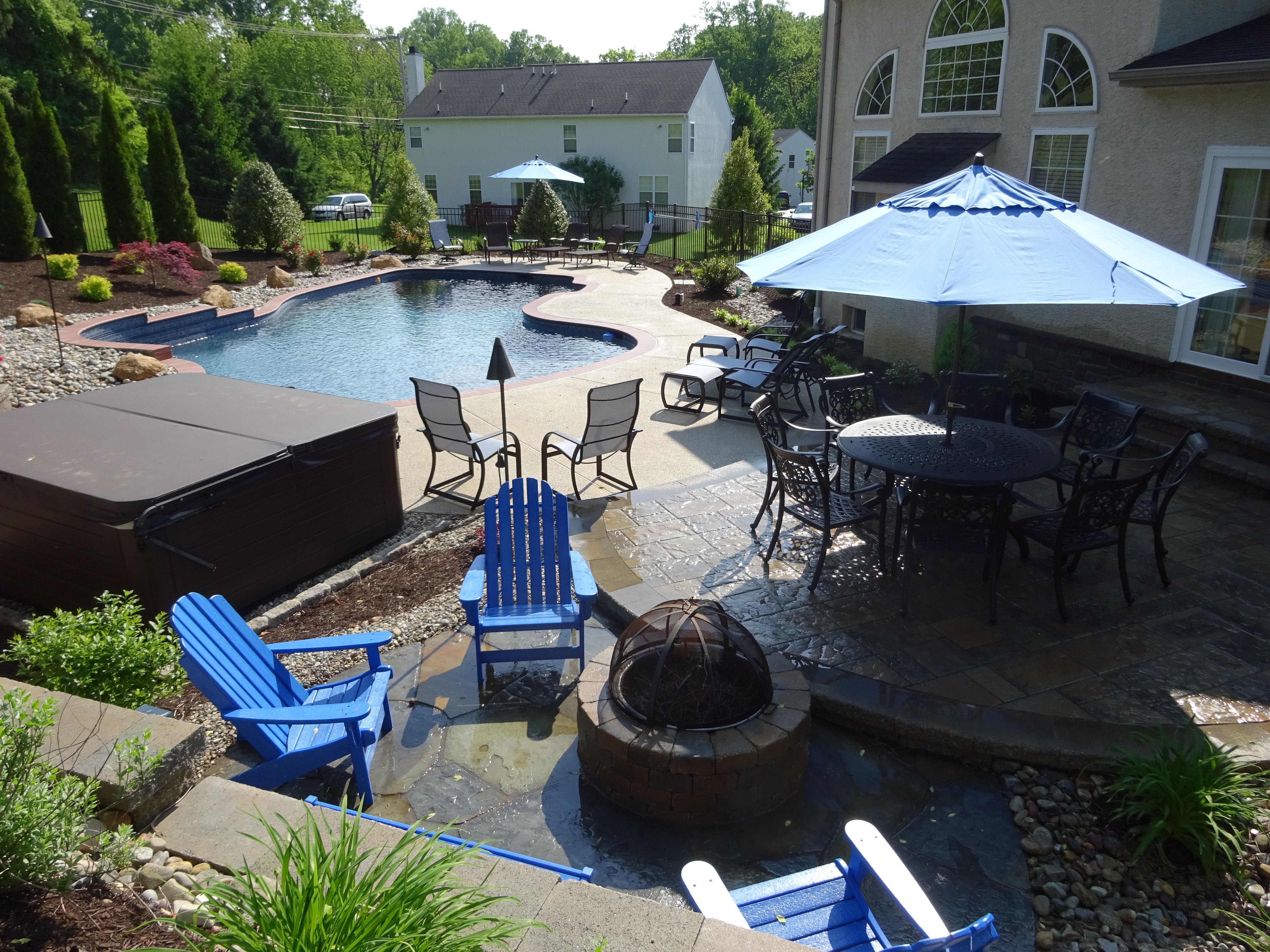 Paver Patio and Pool Deck By Deans Landscaping