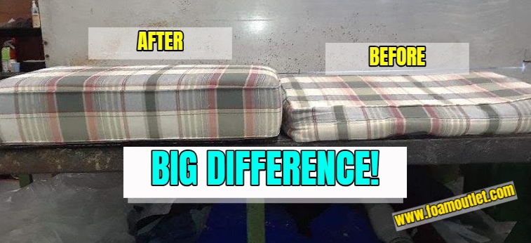 Couch Cushions Before & After