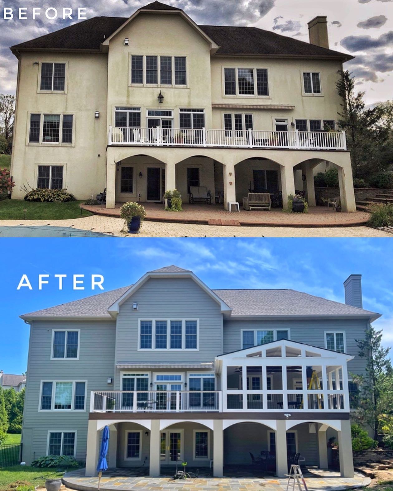 Stucco Remediation / Exterior Remodel with added Sunroom