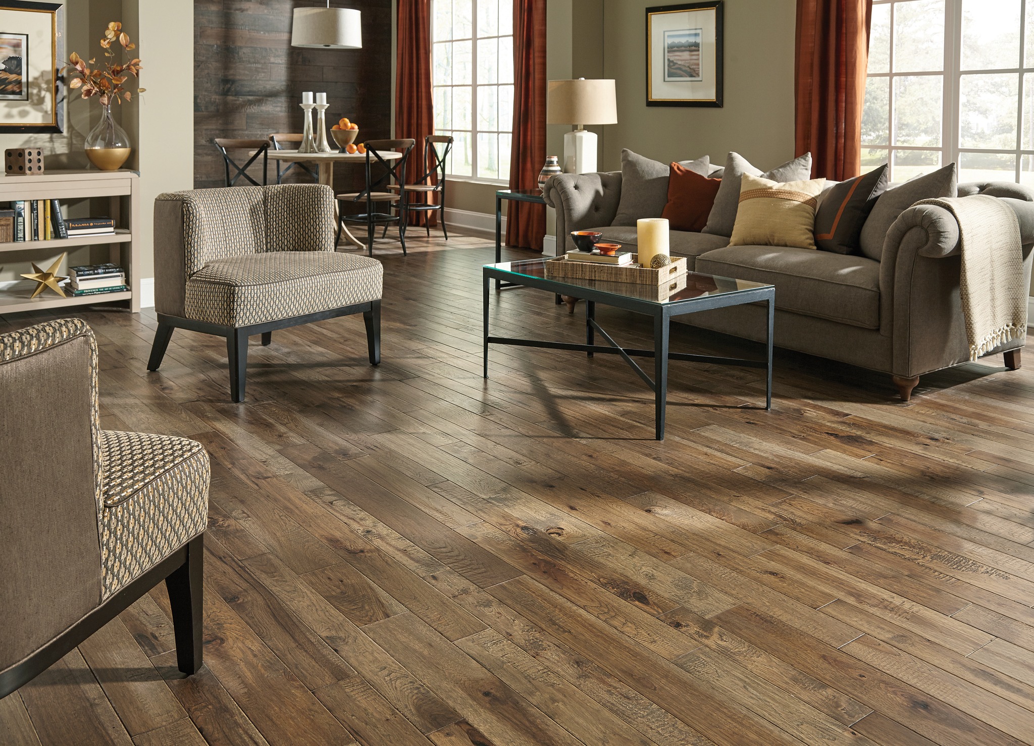 hardwood and luxury vinyl tile